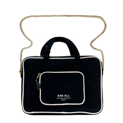 BAG - ALL Cotton Laptop Case with Charger Pocket and Handle - Waha Lifestyle - Kuwait