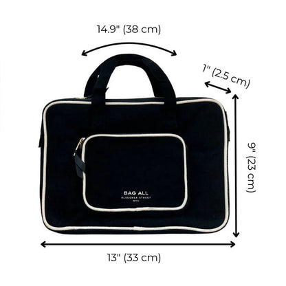BAG - ALL Cotton Laptop Case with Charger Pocket and Handle - Waha Lifestyle - Kuwait