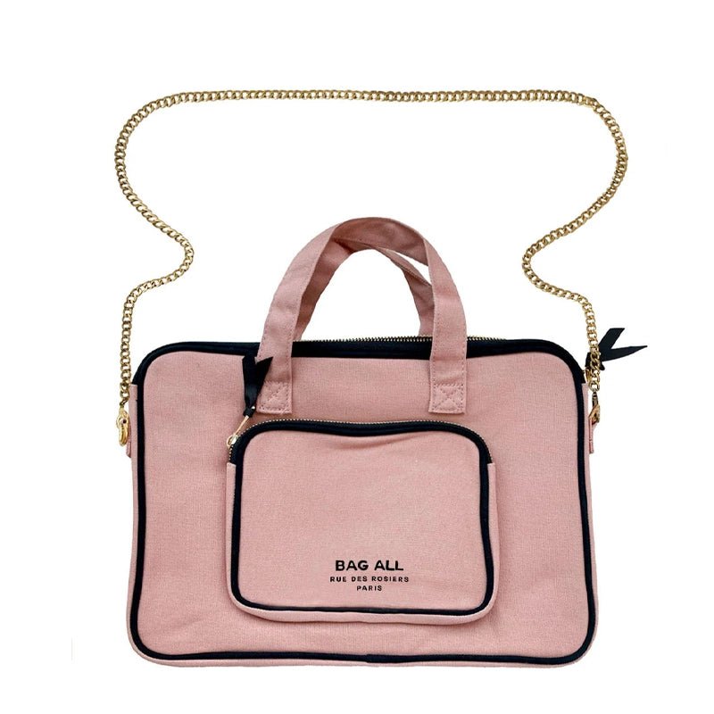 BAG - ALL Cotton Laptop Case with Charger Pocket and Handle - Waha Lifestyle - Kuwait