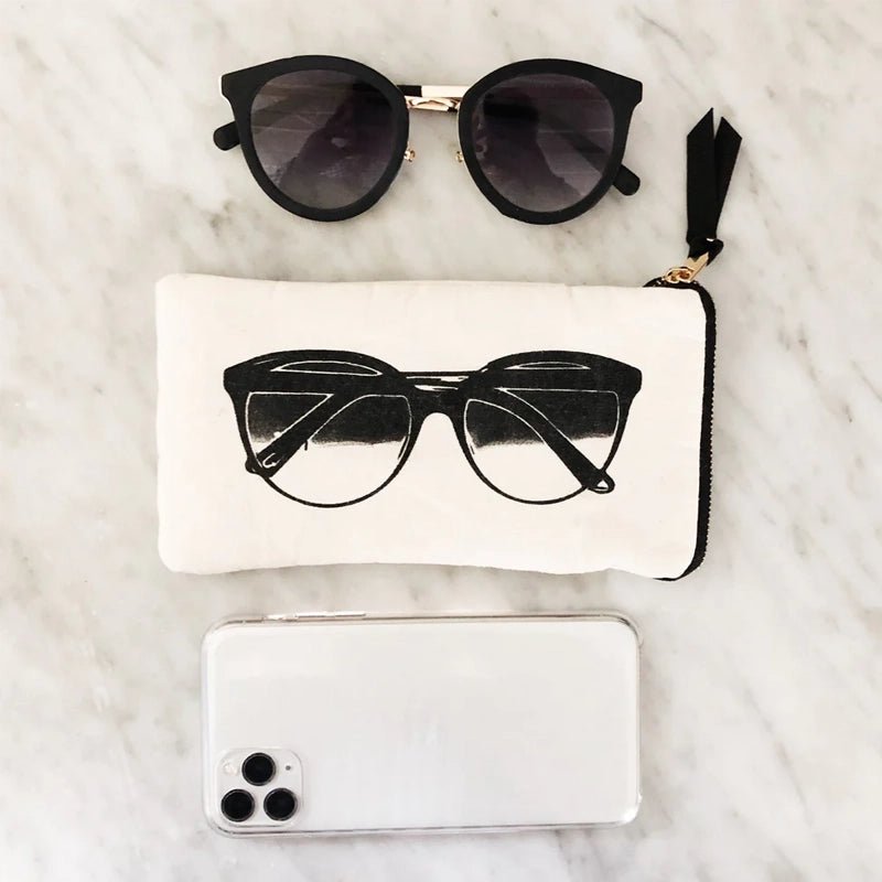 BAG - ALL Cotton Sunglasses Case With Pocket - Waha Lifestyle - Kuwait