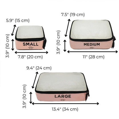 BAG - ALL Cotton Travel Organizer For Clothes - 3pcs - Waha Lifestyle - Kuwait