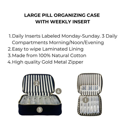 BAG - ALL Daily Pill Organizer Box with Compartments - Large - Waha Lifestyle - Kuwait