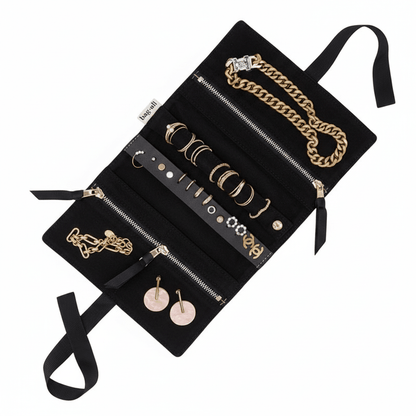 BAG-ALL Eco Velvet Foldable Jewelry Organizer Travel Case Set in Kuwait - Waha Lifestyle