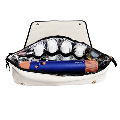 Hair Styling Tools Organizer Travel Bag with Heat-Resistant Mat