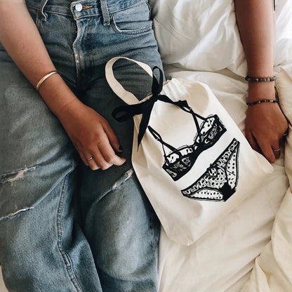 BAG - ALL Polkadot Lingerie Travel Organizer Bag - Waha Lifestyle - Kuwait