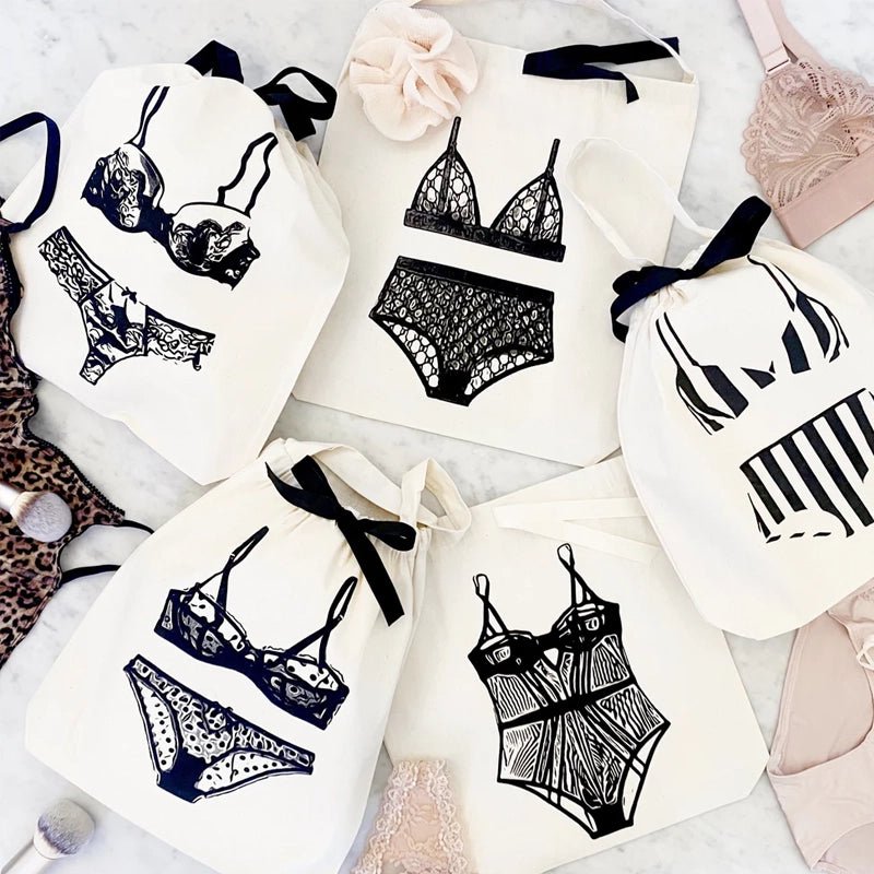 BAG - ALL Polkadot Lingerie Travel Organizer Bag - Waha Lifestyle - Kuwait