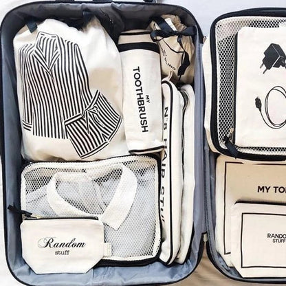 Striped Pajamas Print Travel Organizer Bag