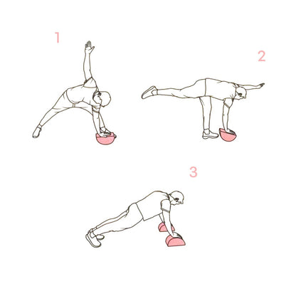 Balance Blocks for Yoga, Stretching, Rehabilitation - 2pcs