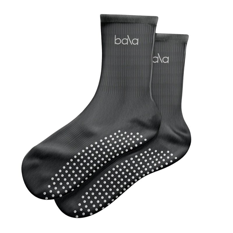 BALA Get A Grip The High Socks - 1pair - Charcoal in Kuwait - Waha Lifestyle