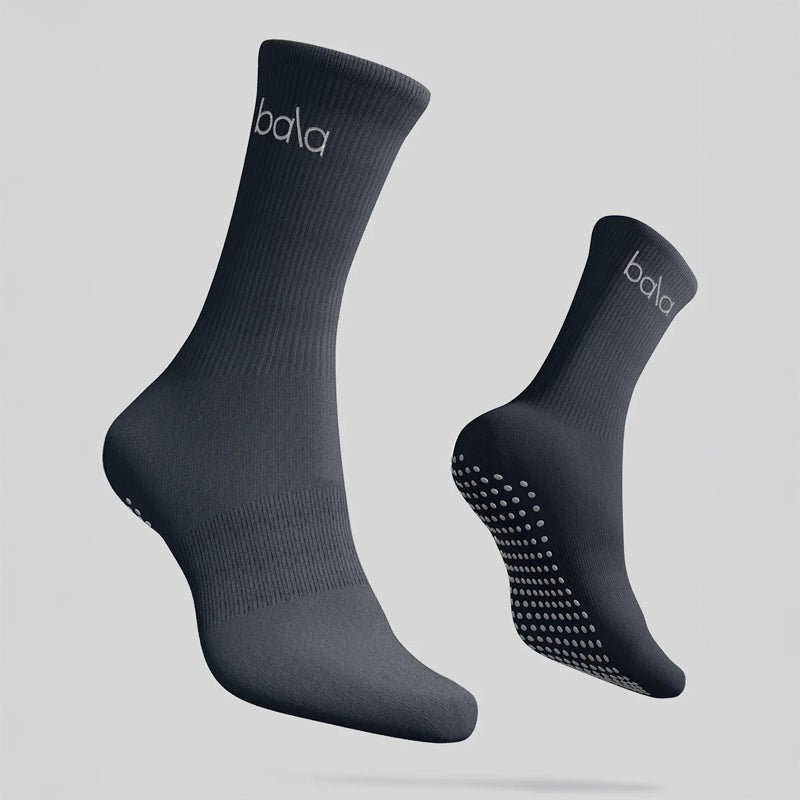 BALA Get A Grip The High Socks - 1pair - Charcoal in Kuwait - Waha Lifestyle