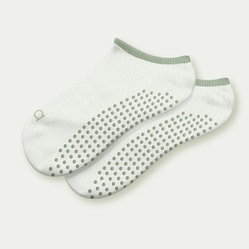 Low-Cut No Show Non-Slip Socks - Sage