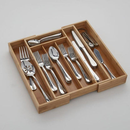 Bamboo Expandable Cutlery Tray - Waha Lifestyle