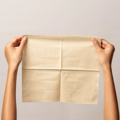 Golden Large Single-Use Face Towels for Hygienic Daily Skincare – 50pcs