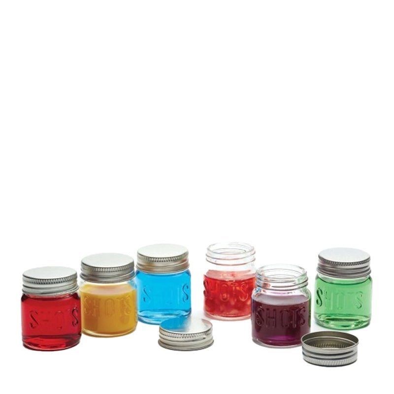 Mini Glass Drinking Jars - Pack of 6