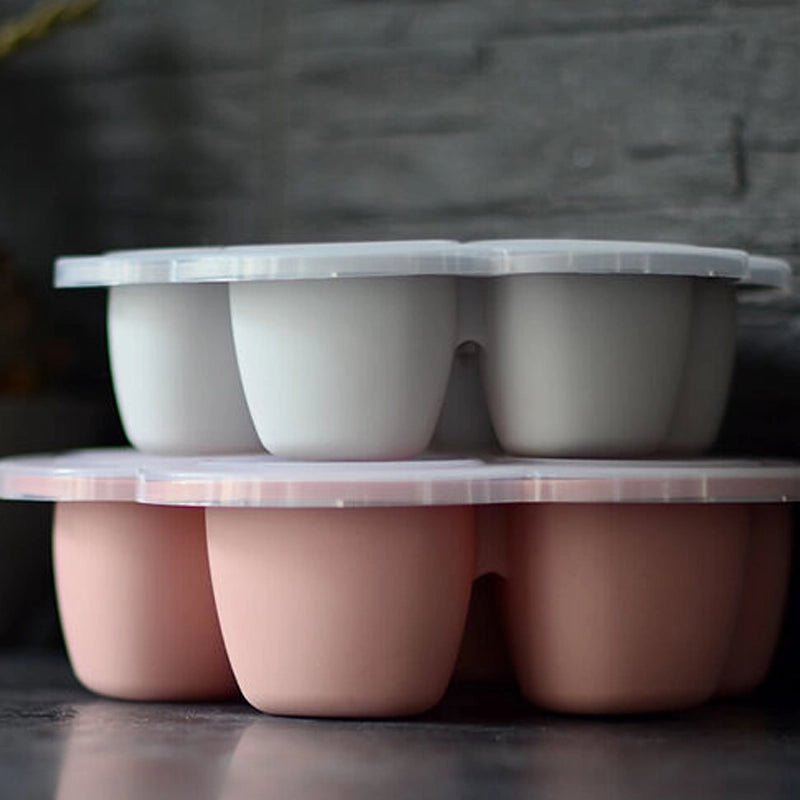 Baby Food Freezer Containers Silicone Portion Set – 6 Pack