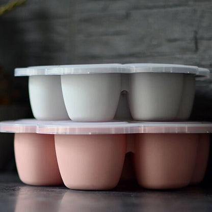Baby Food Freezer Containers Silicone Portion Set – 6 Pack