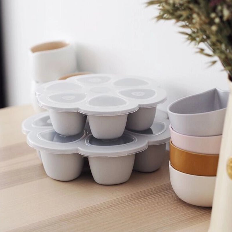 Baby Food Freezer Containers Silicone Portion Set – 6 Pack