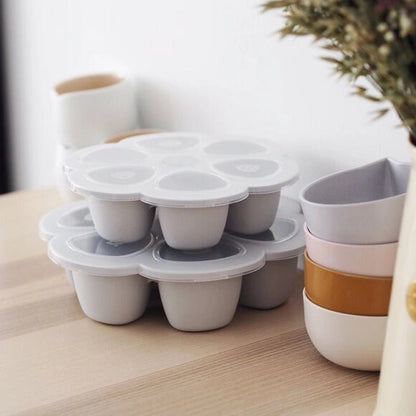 Baby Food Freezer Containers Silicone Portion Set – 6 Pack