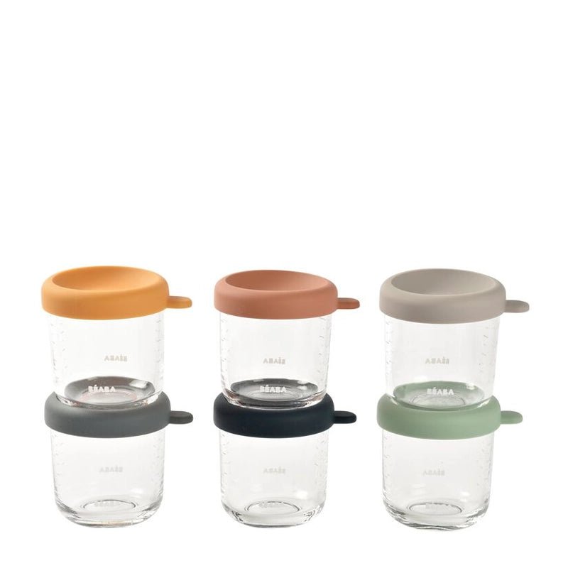 Baby Food Storage Glass Portion Jar Set - 250 ml - 6pcs