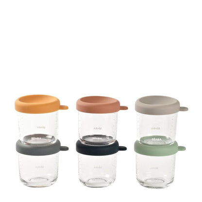 Baby Food Storage Glass Portion Jar Set - 250 ml - 6pcs