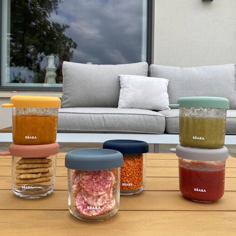 Baby Food Storage Glass Portion Jar Set - 250 ml - 6pcs