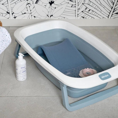 Foldable Baby Bathtub for Travel &amp; Small Spaces – Baltic Blue