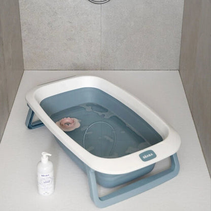 Foldable Baby Bathtub for Travel &amp; Small Spaces – Baltic Blue
