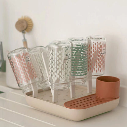 Forest Baby Bottle Drying Rack – 6 Bottles