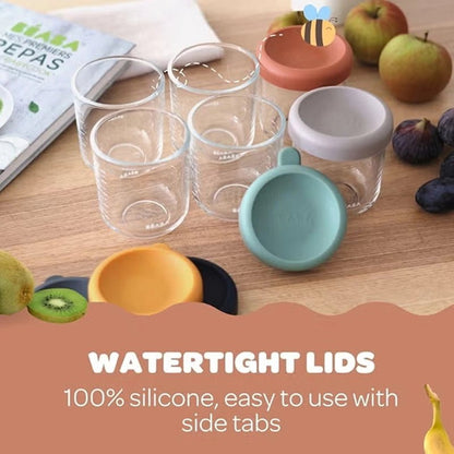 Glass Baby Food Container for Purees &amp; Weaning Meals - 250ml