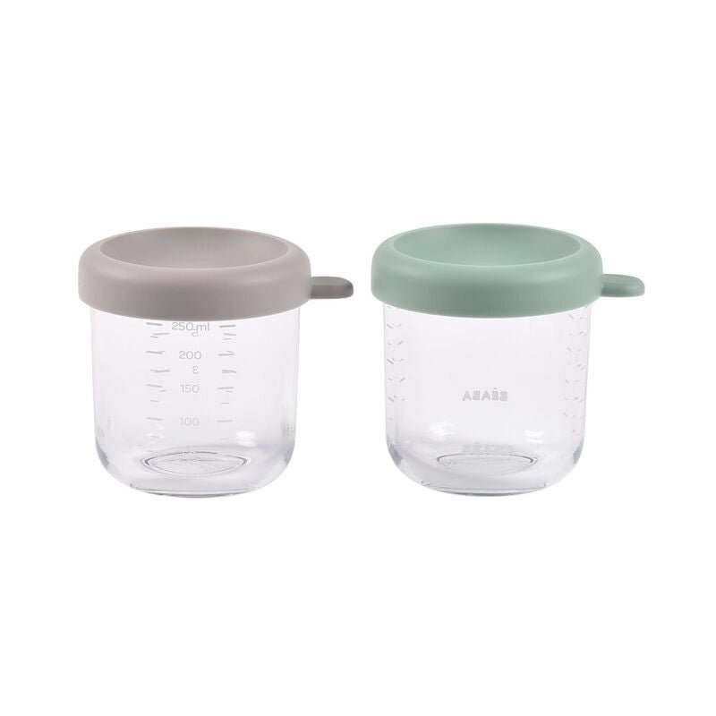 Glass Baby Food Storage Jars - 250ml, Set of 2