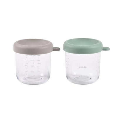 Glass Baby Food Storage Jars - 250ml, Set of 2
