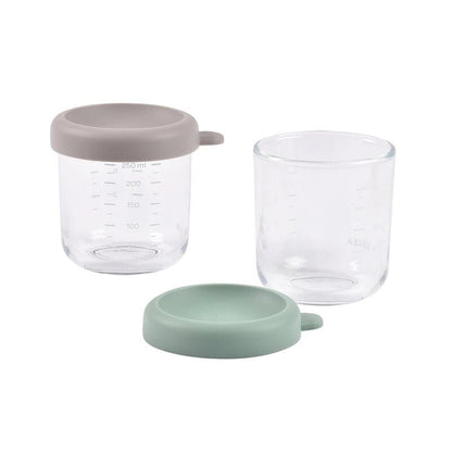 Glass Baby Food Storage Jars - 250ml, Set of 2