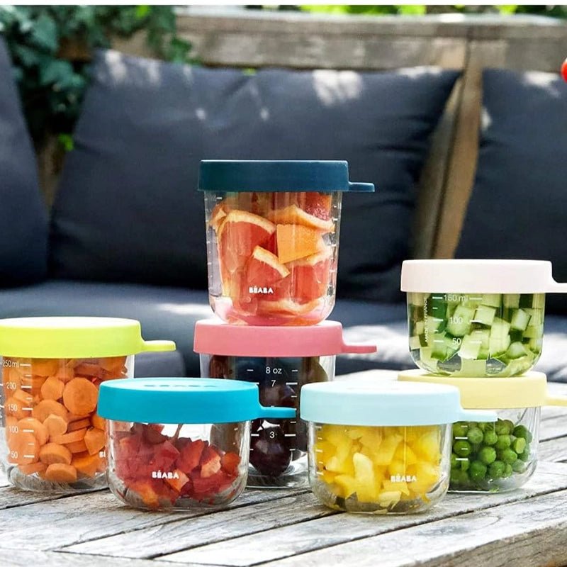 Glass Baby Food Storage Jars - 250ml, Set of 2