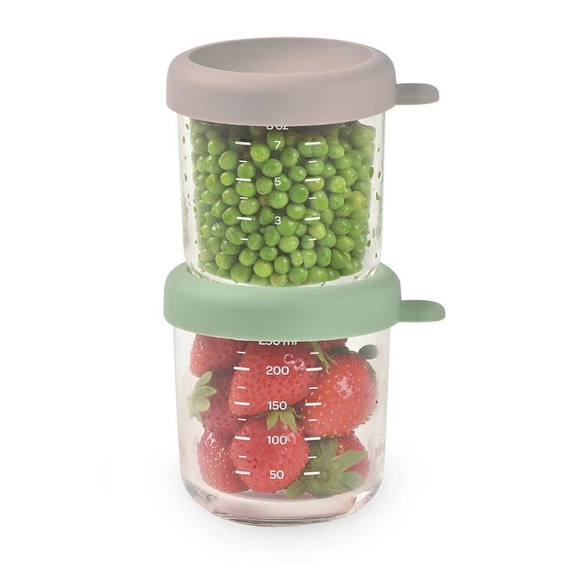 Glass Baby Food Storage Jars - 250ml, Set of 2