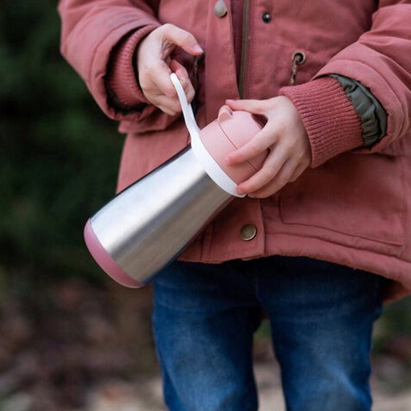 Leak-Proof Stainless Steel Kids Spout Bottle with Handle - 350ml