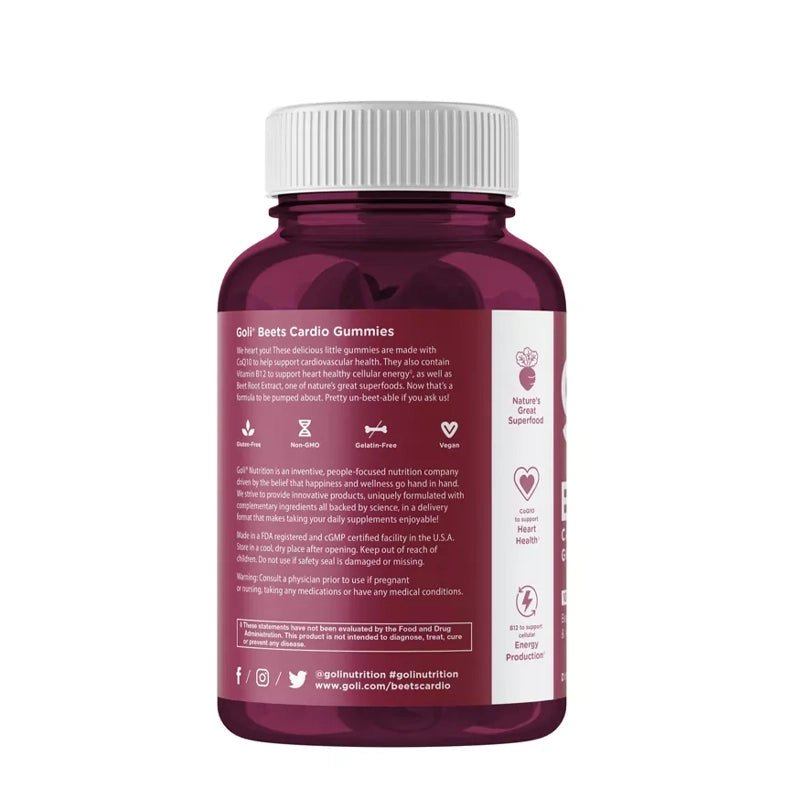 Beets Cardio Vegan Vitamin B12 Gummies - 60pcs - Waha Lifestyle