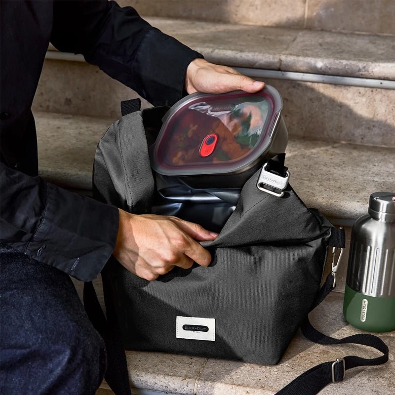 Leak-Resistant Reusable Insulated Lunch Bag with Strap - Large