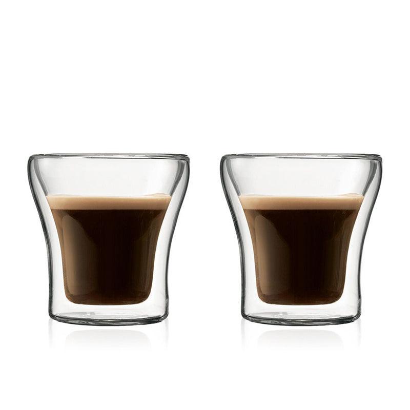 Bodum Assam Extra Small Double Wall Tea Glass Set of 2 - 100ml - Waha Lifestyle