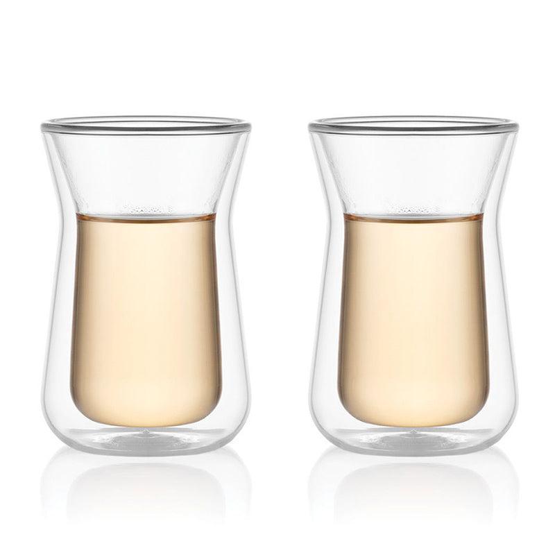 Bodum Melior Double Wall Tea Glass Set Of 2 - 100ml - Waha Lifestyle