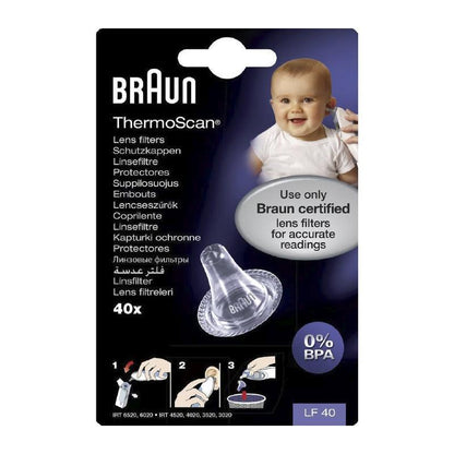 Braun ThermoScan Caps Disposable Lens Filters - 40pcs - Waha Lifestyle