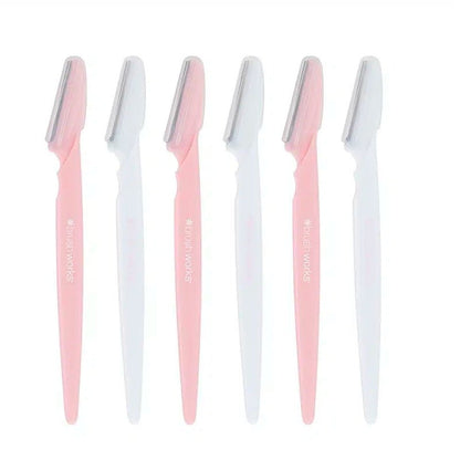 Angled Dermaplaning Facial Razors - Pack of 6