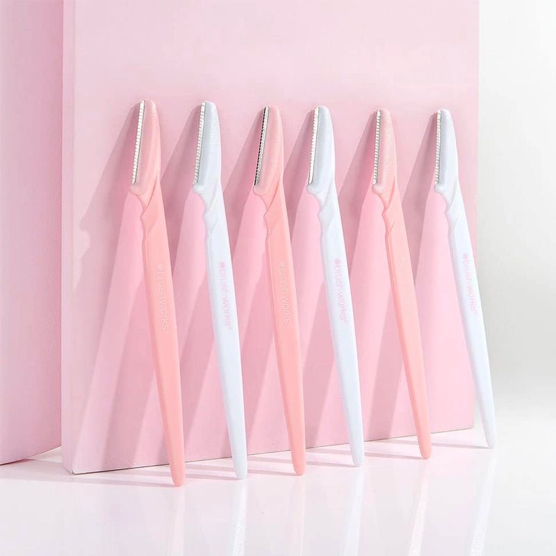 Angled Dermaplaning Facial Razors - Pack of 6