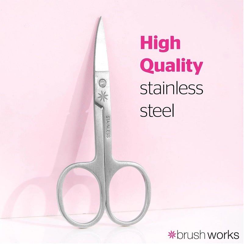 Curved Stainless Steel Nail Scissors for Fingernails &amp; Toenails