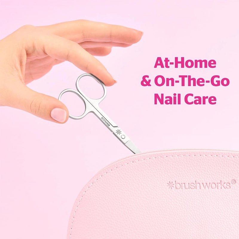 Curved Stainless Steel Nail Scissors for Fingernails &amp; Toenails