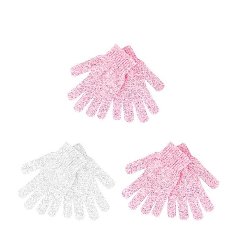 Exfoliating Shower Gloves for Smooth Skin - 3 Pack
