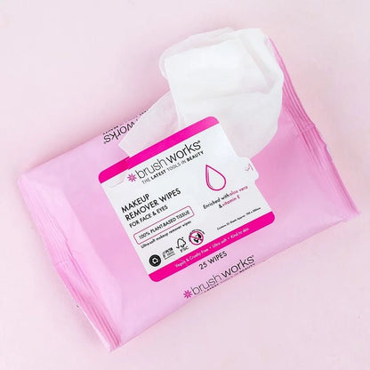 Makeup Remover Wipes with Aloe Vera &amp; Vitamin E - Pack of 25