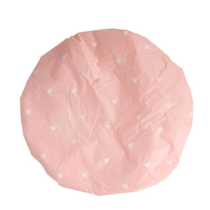 Reversible Heart Pattern Shower Cap