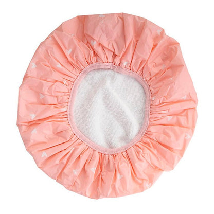 Reversible Heart Pattern Shower Cap