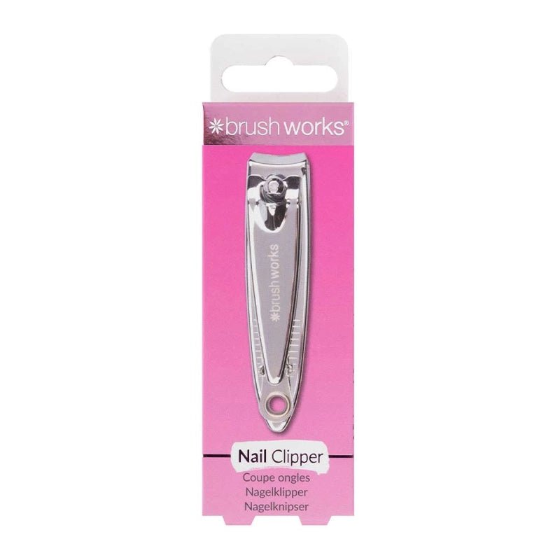 Stainless Steel Fingernail Clipper with Built-In File &amp; Cleaner