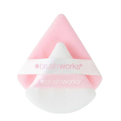 Triangle Makeup Powder Puff Duo for Setting, Baking &amp; Touch-Ups